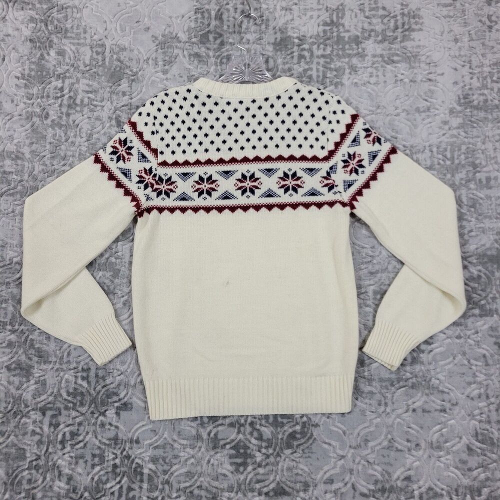 Vintage Sears Sweater Women’s Small White Sportswear Winter Made In The USA - Picture 10 of 13